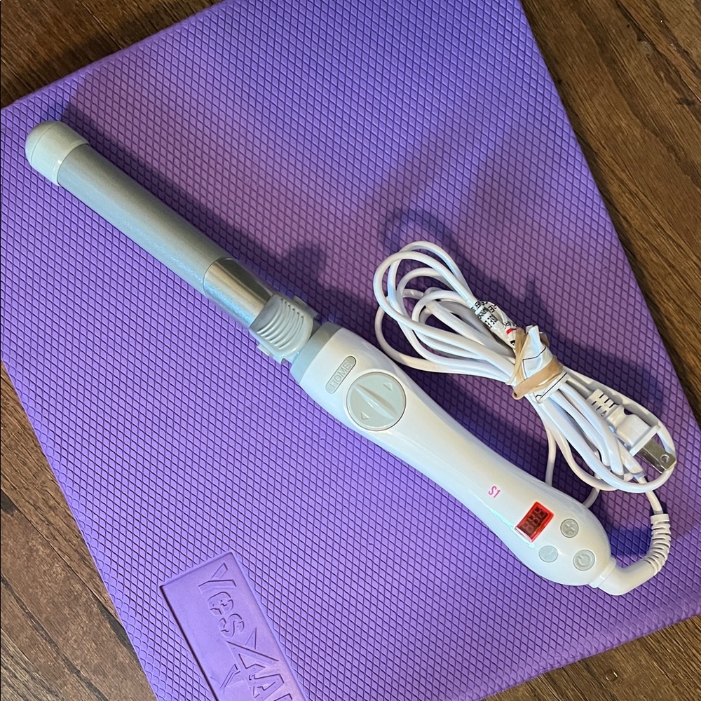 White Curling Iron